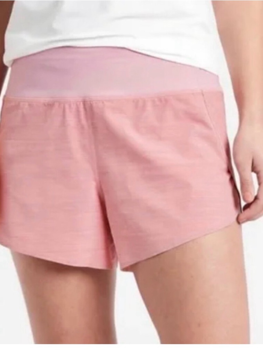 Athleta Run With It Textured 3.5" Short Sz 2X pink NWT GYM WORKOUT WALK RUNNING